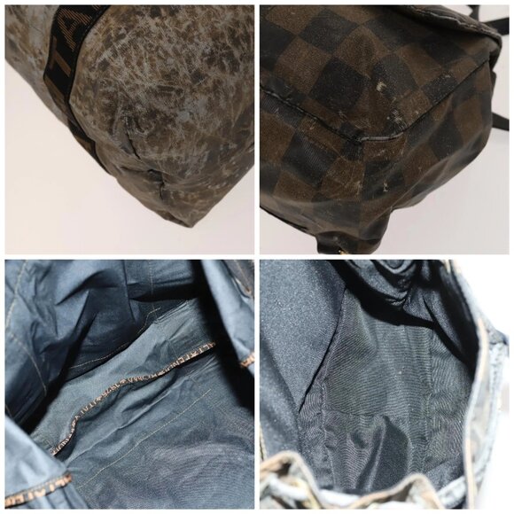 FENDI Pecan Bag PVC 3 Set Brown Black Auth bs26207 - Picture 13 of 15